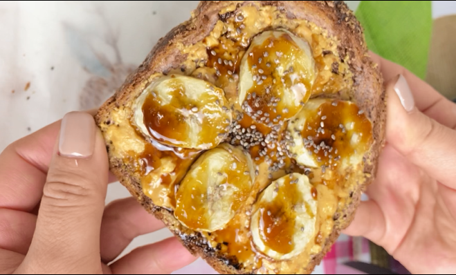 banana peanut toast recipe